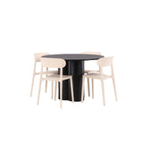 OliviaJídelní stůl-černá/černá dýha+ÅstolJídelní židle-přírodaWoodplasticcomposite_4