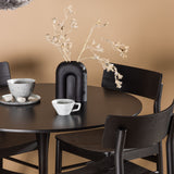 Jídelní stůl Glade – černá / černá MDF + jídelní židle Montros – přírodní / přírodní kaučuk _4