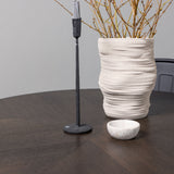 Jídelní stůl Copenhagen – černá / mocca dýha + jídelní židle Tempe – matná černá / kov _4