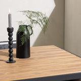 Jídelní stůl Break Alumnium – černá / přírodní obdélníková 90*150* + jídelní židle Lina – černá _4