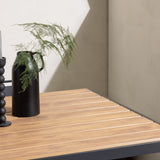 Jídelní stůl Break Alumnium – černá / přírodní obdélníková 90*150* + jídelní židle Lina – černá _4