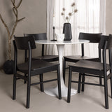 Jídelní stůl Hamden - Bílá MDF+Jídelní židle Montros - Přírodní / Přírodní kaučuk_4