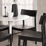 Jídelní stůl Hamden - Bílá MDF+Jídelní židle Montros - Přírodní / Přírodní kaučuk_4