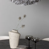 Jídelní stůl Lanzo φ120 - Mocca/Mocca +Jídelní židle Edina - Černá / Bílá Boucle _4