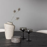 Jídelní stůl Lanzo φ120 - Mocca/Mocca +Jídelní židle Edina - Černá / Bílá Boucle _4