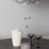 Jídelní stůl Lanzo φ120 - Mocca/Mocca +Jídelní židle Evelina - Černá / Světle šedá Velvet _4