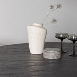 Jídelní stůl Lanzo φ120 - Mocca/Mocca +Jídelní židle Evelina - Černá / Světle šedá Velvet _4