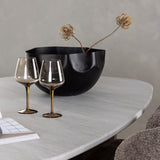 Jídelní stůl Grönvik 180*75 - Mocca / Offwhite Concretelook MDF + Jídelní židle Modesto - šedá / kouřová černá Boucle _4