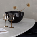 Jídelní stůl Grönvik 180*75 - Mocca / Offwhite Concretelook MDF + Jídelní židle Selma - Černá / Black Velvet _4