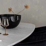 Jídelní stůl Grönvik 180*75 - Mocca / Offwhite Concretelook MDF + Jídelní židle Selma - Černá / Black Velvet _4