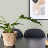 Astrid Jídelní stůl 200*75 - Matná černá / Matná černá MDF s dýhou + Jídelní židle Stella - Černá / Black Velvet _6