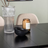 Jídelní stůl Astrid 200*75 - Matná černá / Matná černá MDF s dýhou + Jídelní židle Polar - Černá / Béžová Boucle _6