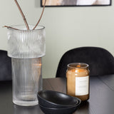 Jídelní stůl Astrid 200*75 - Matná černá / Matná černá MDF s dýhou + Jídelní židle Polar - Černé nohy / Black Velvet _6