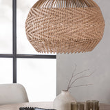 Lanzo jídelní stůl φ120 - přírodní / přírodní MDF + Rosie jídelní židle - černá / béžová látka _4