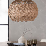 Lanzo jídelní stůl φ120 - Natural / Natural MDF +Tvist Jídelní židle - Béžová / Béžová PU _4