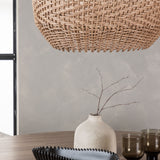 Jídelní stůl Lanzo φ120 - Natural / Natural MDF +Chico Jídelní židle - Black / White Boucle _4