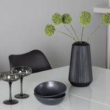 Jídelní stůl Pluto 120/160*90- Bílá / Sklo MDF + Jídelní židle Zeno - Černá / Černá PP _4