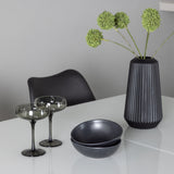 Jídelní stůl Pluto 120/160*90- Bílá / Sklo MDF + Jídelní židle Zeno - Černá / Černá PP _4