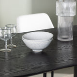 Jídelní stůl Isolde 180*75 – černá/černá MDF + noční jídelní židle – černá/bílá PU _4