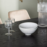 Jídelní stůl Isolde 180*75 – černá / černá MDF + noční jídelní židle – tmavý ořech / mocca / hnědá látka _4