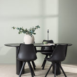Jídelní stůl Isolde 180*75 - Černá / Černá MDF + Jídelní židle Zeno - Černá / Černá PP _4