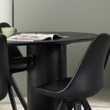 Jídelní stůl Isolde 180*75 - Černá / Černá MDF + Jídelní židle Zeno - Černá / Černá PP _4