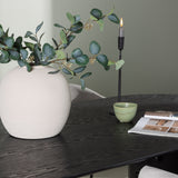 Isolde Jídelní stůl 180*75 - Černá / Černá MDF + Jídelní židle Evelina - Černá / Světle šedá Velvet _4