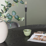 Jídelní stůl Isolde 180*75 - Černá / Černá MDF + Jídelní židle Lilja - Černá / Tmavě šedá látka _4