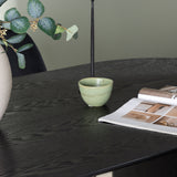 Jídelní stůl Isolde 180*75 – černá / černá MDF + jídelní židle Polar – černý samet / chrom _4