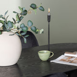 Jídelní stůl Isolde 180*75 - Černá / Černá MDF + Jídelní židle Polar - Černé nohy / Black Velvet _4