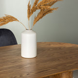 Jídelní stůl Isolda 140*75 - Nature / Nature MDF + Jídelní židle Polar - Černé nohy / Black Velvet _4