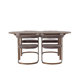 Andy jídelní stůl 180*75 – přírodní / přírodní MDF + ranní jídelní židle – černá / černá Boucle _4