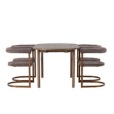 Andy jídelní stůl 180*75 – přírodní / přírodní MDF + ranní jídelní židle – černá / černá Boucle _4