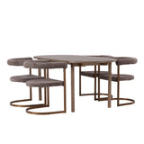 Andy jídelní stůl 180*75 – přírodní / přírodní MDF + ranní jídelní židle – černá / černá Boucle _4