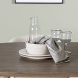 Andy jídelní stůl 180*75 - přírodní / přírodní MDF + jídelní židle Edina - černá / bílá Boucle _4