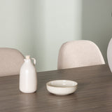 Andy jídelní stůl 180*75 – přírodní / přírodní MDF + jídelní židle Polar – černá / béžová Boucle _4