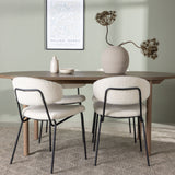 Andy jídelní stůl 180*75 – přírodní / přírodní MDF + Chicco jídelní židle – černá / bílá Boucle _4