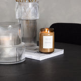 Kulatý jídelní stůl Bootcut - Černá / Černá Fanéer + Jídelní židle Yesterday - Černá / Černá Boucle _4