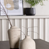 Jídelní stůl Kaseidon – kaučukové dřevo / tmavě hnědá MDF + jídelní židle Polar – černá / béžová Boucle _4