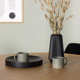 Jídelní stůl Yakidon - Gumové dřevo / Oaklook MDF + Noční jídelní židle - Černá / Black Velvet _4