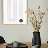 Jídelní stůl Yakidon - Gumové dřevo / Oaklook MDF + Jídelní židle Polar - Black Velvet / Chrome _4