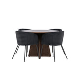 Bootcut jídelní stůl s jídelní židlí Berit