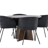 Bootcut jídelní stůl s jídelní židlí Berit