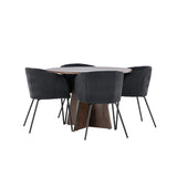 Bootcut jídelní stůl s jídelní židlí Berit