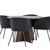 Bootcut jídelní stůl s jídelní židlí Berit