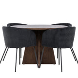 Bootcut jídelní stůl s jídelní židlí Berit