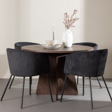 Bootcut jídelní stůl s jídelní židlí Berit