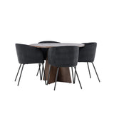 Bootcut jídelní stůl s jídelní židlí Berit