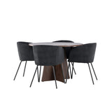 Bootcut jídelní stůl s jídelní židlí Berit