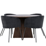 Bootcut jídelní stůl s jídelní židlí Berit